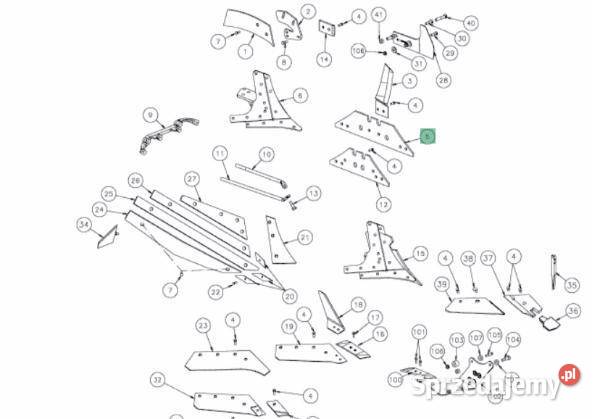 Płoza Długa PrawaLewa KVERNELAND KK073609 Olsztyn