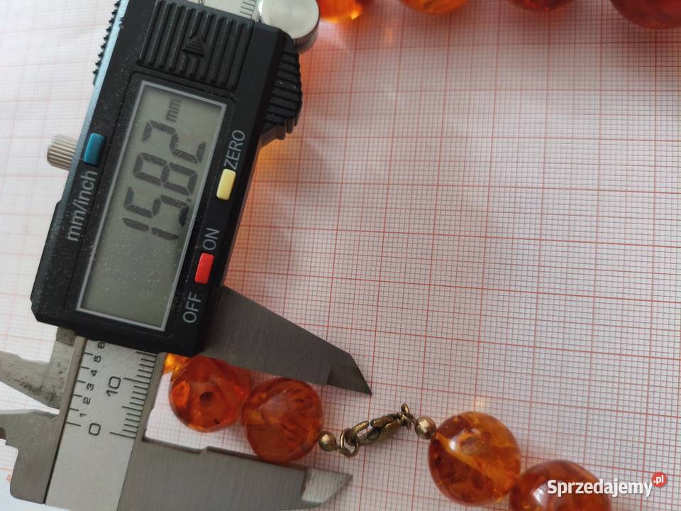 Naszyjnik Bursztyn Vintage kule Białystok