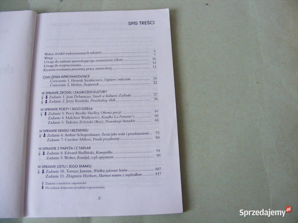 Zadania do Nowej Matury z języka polskiego Oborniki Śląskie