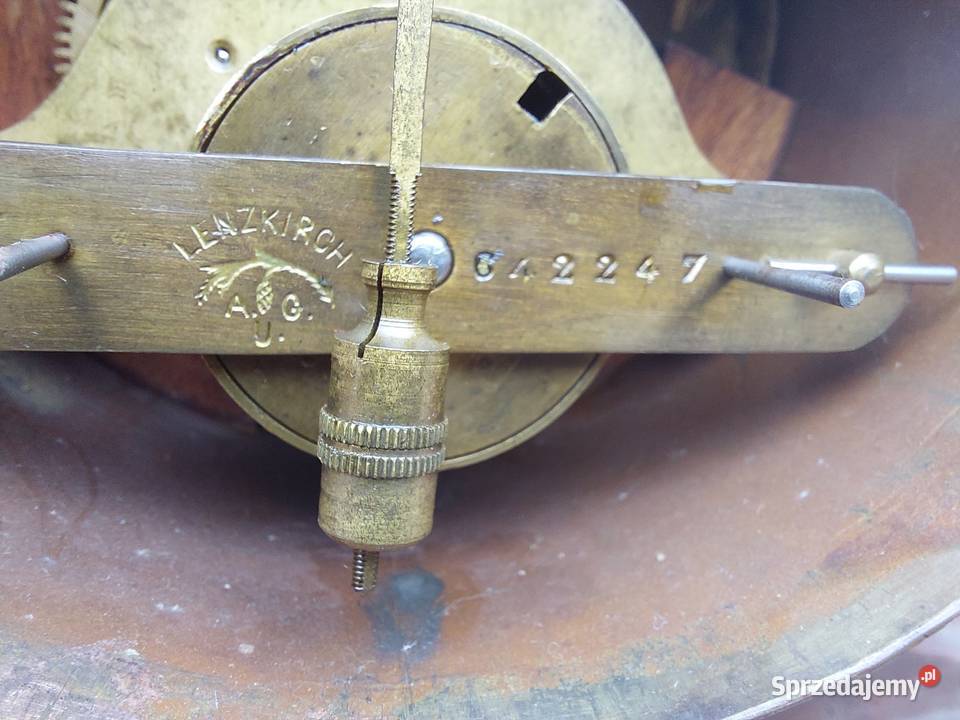 109 stary zegar kominkowy brąz mechanizm Tczew