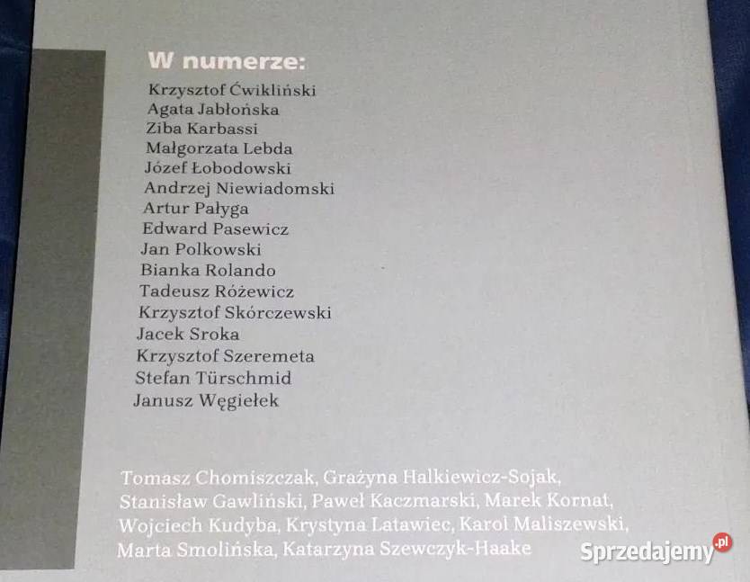 Kwartalnik Kulturalny Nowy Napis Liryka epika Chełm