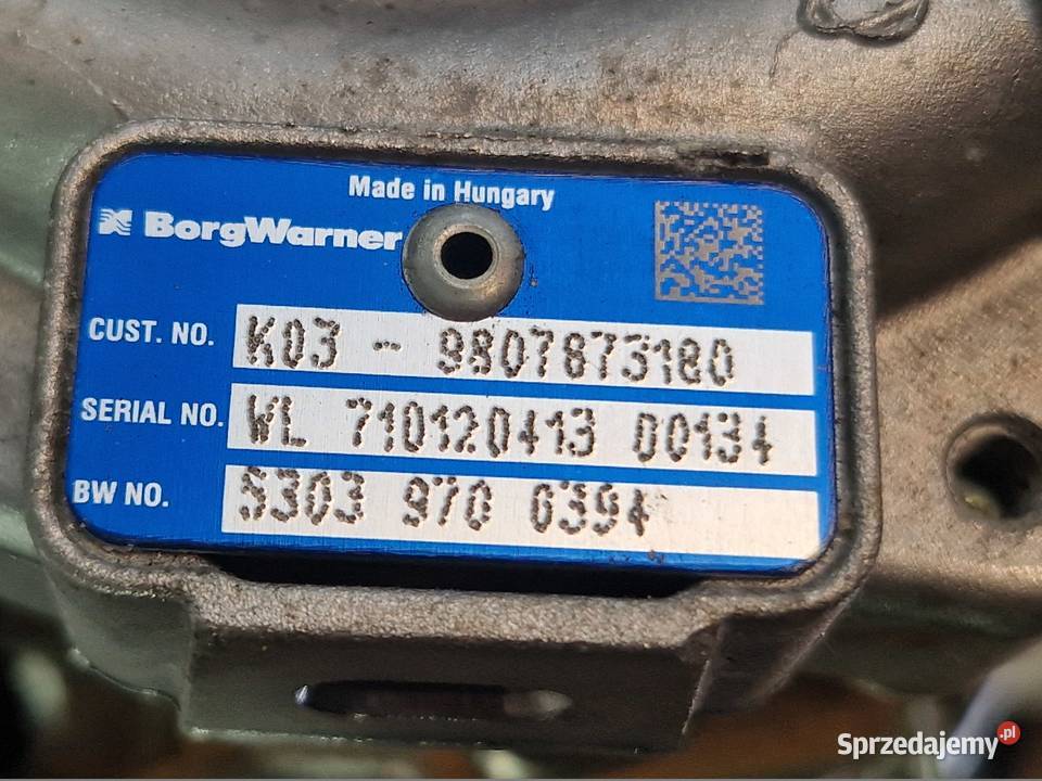 FORD MONDEO MK4 20 TDCI TURBINA TURBO EURO5 Turek