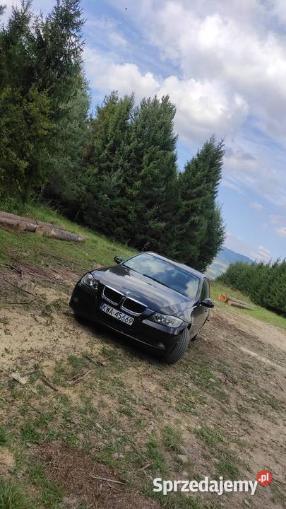 BMW E90 czarna 20 benzyna Seria 3 małopolskie Nowy Targ
