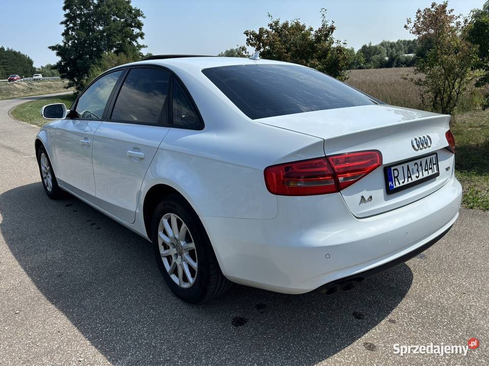 Audi A4 B8 sedan 2013 polift zadbane biały A4 Jarosław