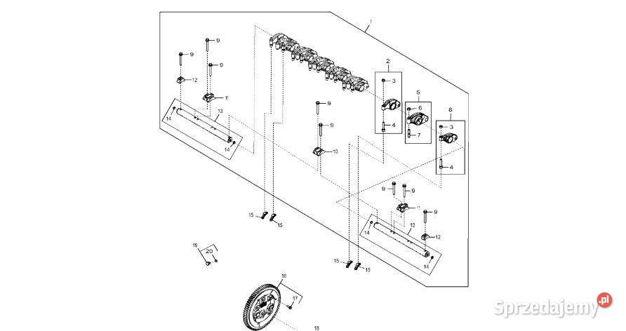 John Deere 9470RX Koło zębate pośred RE539340 Jastrzębniki sprzedam