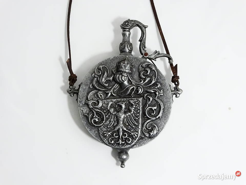 Metalowa ozdobna prochownica historyczny lubelskie Biłgoraj