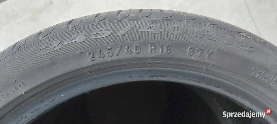 Opony Pirelli 24540 R18 Y do 300 km/h wielkopolskie Konin sprzedam