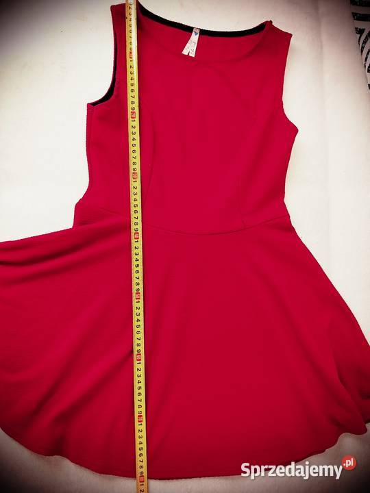 Bordowa sukienka na co dzień rozmiar L Nysa sprzedam