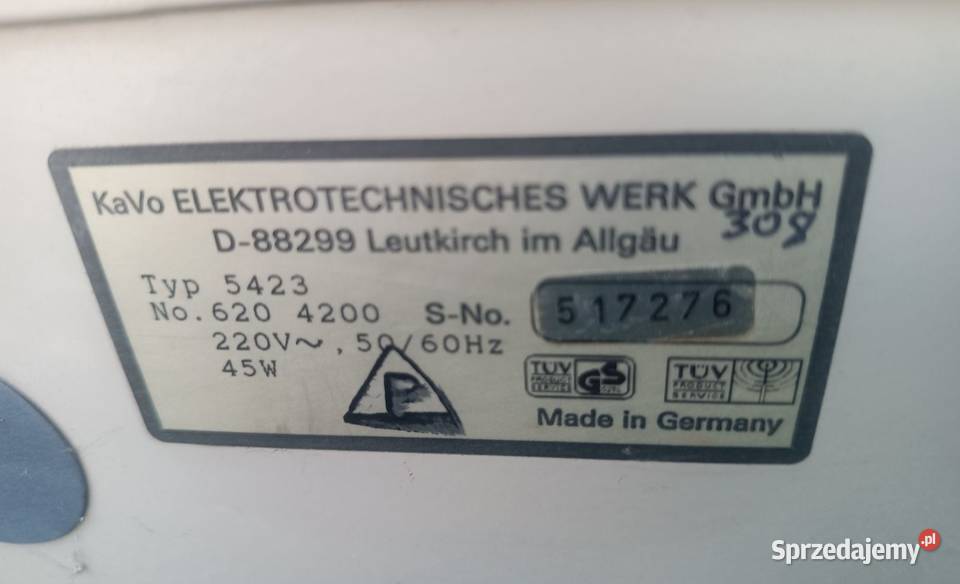 KaVo 5423 Stacja piaskująca sandblaster Błaszki