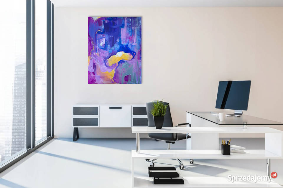 ABSTRAKCJA 2 obraz na płótnie 100x80 artystki A Katowice