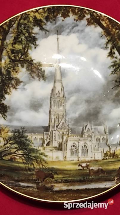 Piękna zabytkowa kolekcjonerska patera Katedra w Pabianice