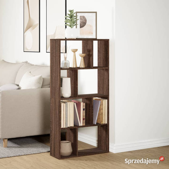 Regał brązowy dąb 60x20x120 materiał mazowieckie Warszawa