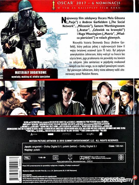 PRZEŁĘCZ OCALONYCH ANDREW GARFIELD Kalisz sprzedam