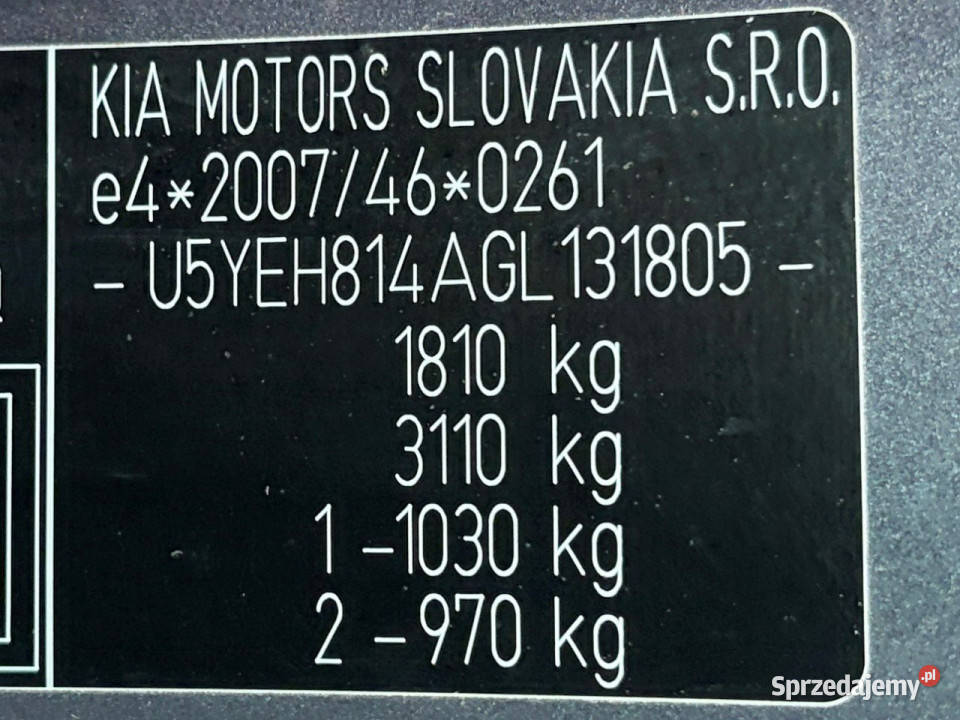 Kia Venga 16 CRDI 115 Climatronic Kamera cofania Lipówki