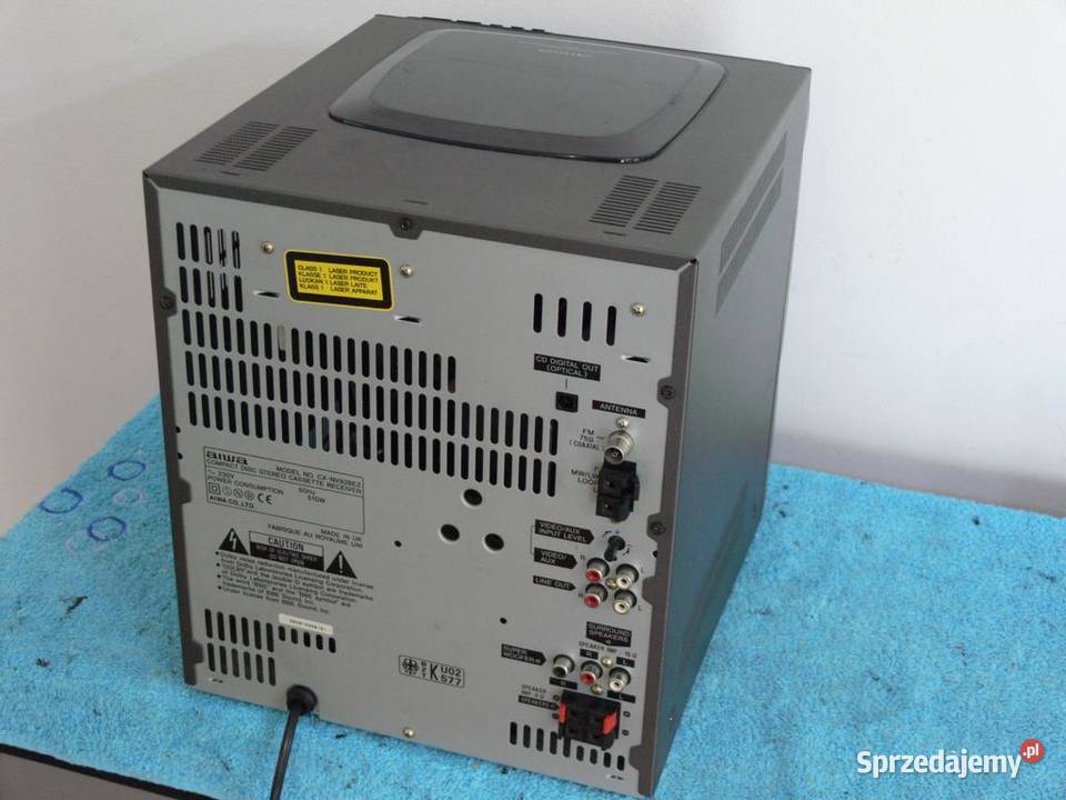 Wieża Aiwa 510 wat AUX CD radio Karaoke mocna Jasło