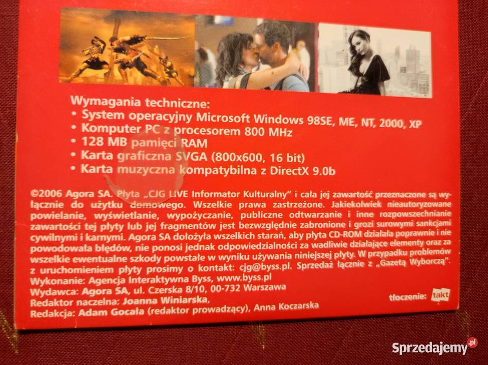 Plan lotu Co jest Grane Live 2006 świętokrzyskie Kielce