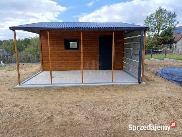 Garaż blaszany 5x6m wiata 4m Brama uchylna drzwi blacha Jelenia Góra