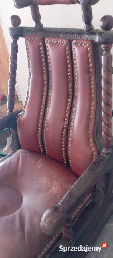 Stare zabytkowe krzesło bujane antyk podkarpackie