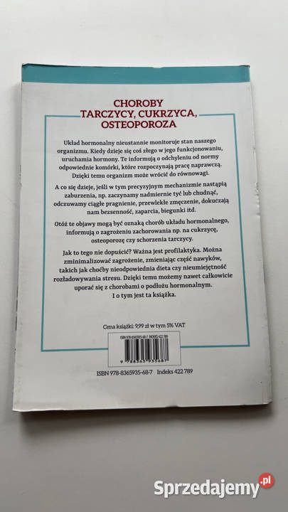 Choroby tarczycy cukrzyca osteoporoza poradnik ISBN 9788365935687 Warszawa sprzedam