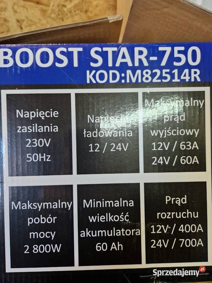 Prostownik z rozruchem stacja LCD CLASS750 Głogowa