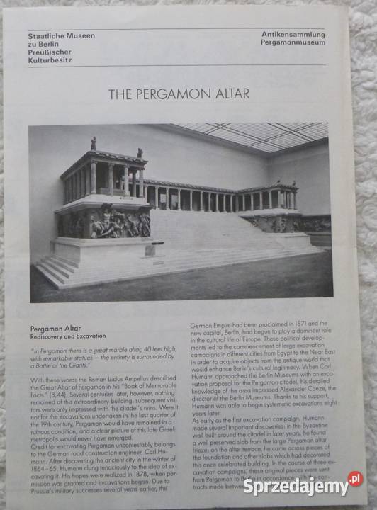 Pergamon Museum Short Guide Warszawa