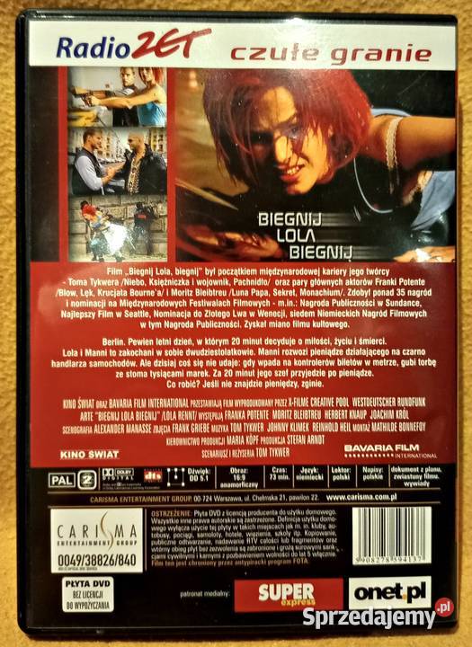 Płyta dvd Biegnij Lola biegnij reż T Tykwer Warszawa