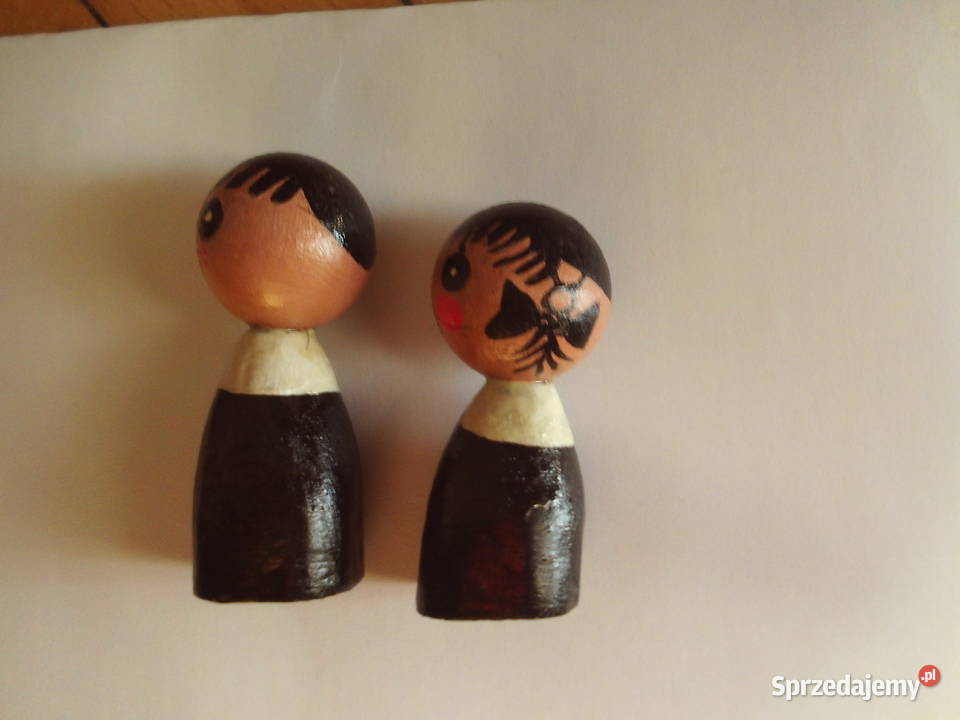 Jacek i Agatka Drewniane figurki dwa rodzaje Kalisz