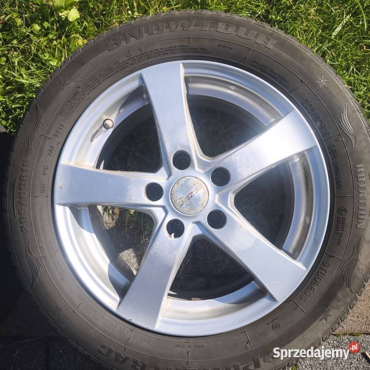 Sprzedam 4 felgi aluminiowe R16 z oponami
