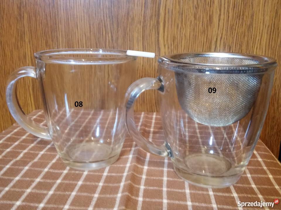 Szklanki miseczki kieliszki filiżanka zaparzacz przezroczysty Warszawa sprzedam