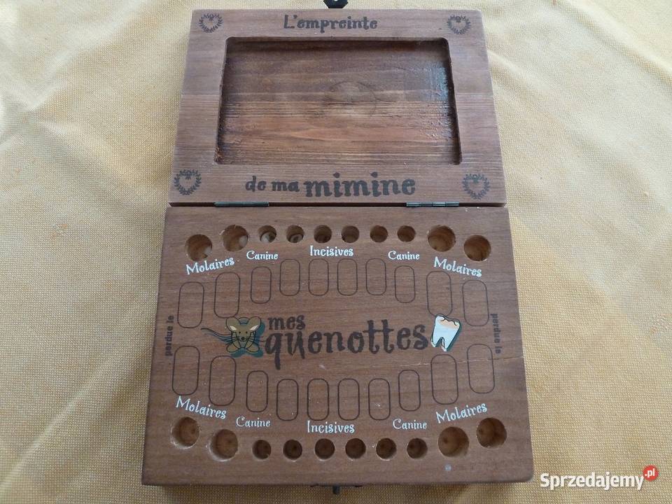 Ozdobne francuskie pudełko na wypadające ząbki mazowieckie Warszawa