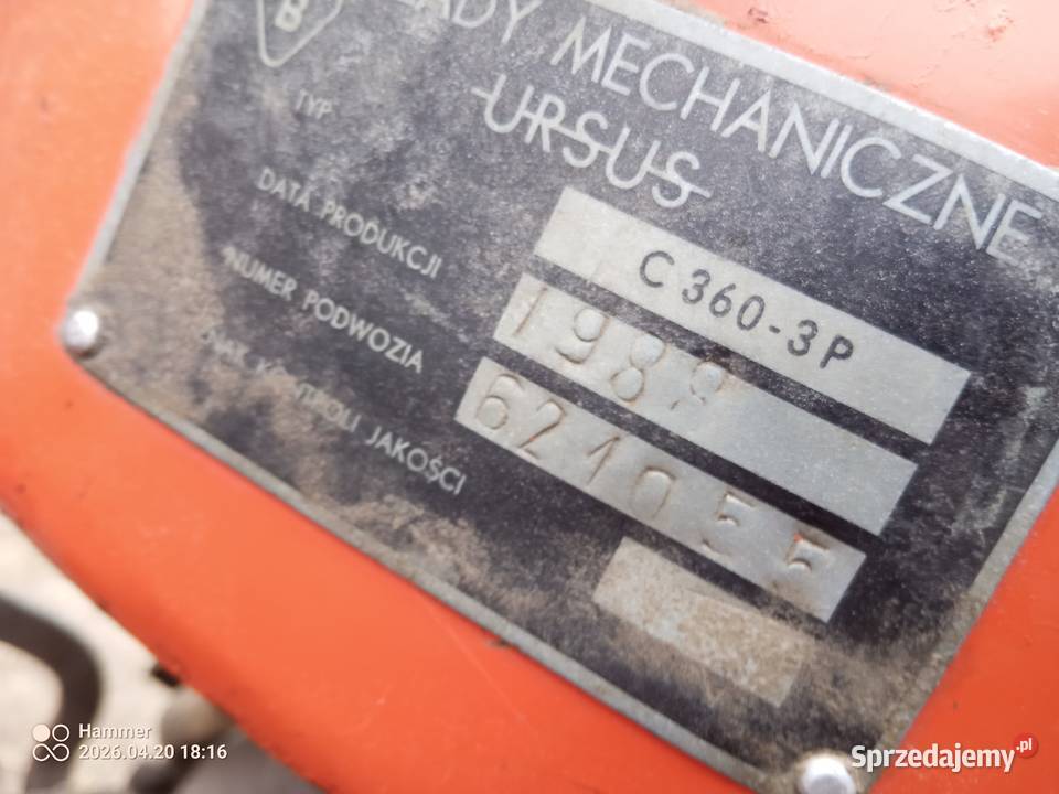 Ursus C360 3 p w oryginale 88 r Werbkowice