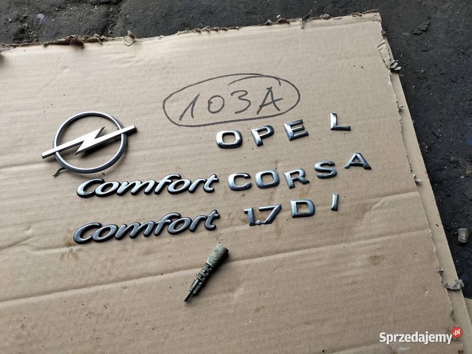 OPEL CORSA B C ZNACZEK EMBLEMAT NAPIS Kamień-Kolonia