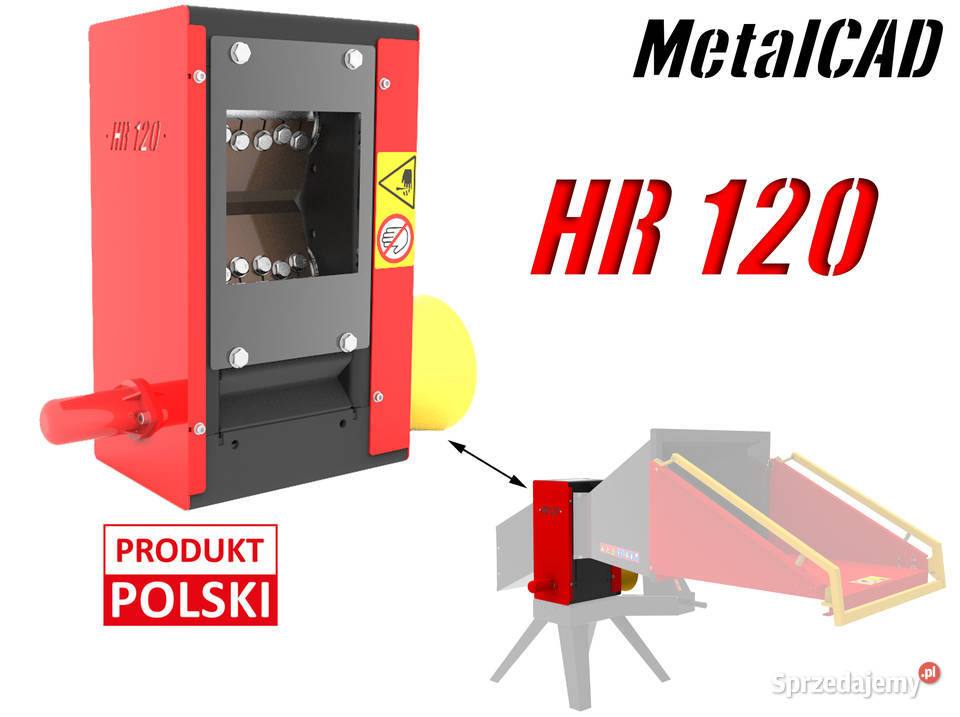 Mechanizm TNĄCY Rębak walcowy HR 120 6 NOŻY Leśnictwo