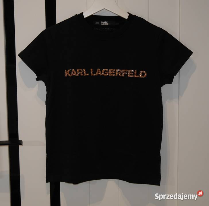 Karl Lagerfeld śliczna bluzka mieniące kamyczki Bez wzoru Wrocław