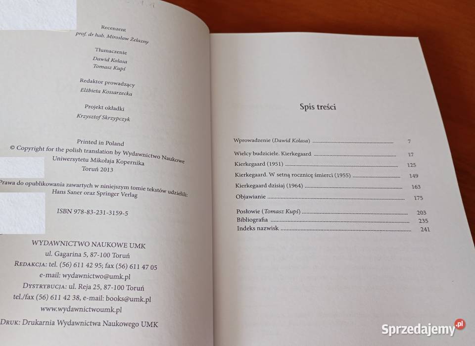 Kierkegaard Karl Jaspers Podręczniki Gdańsk