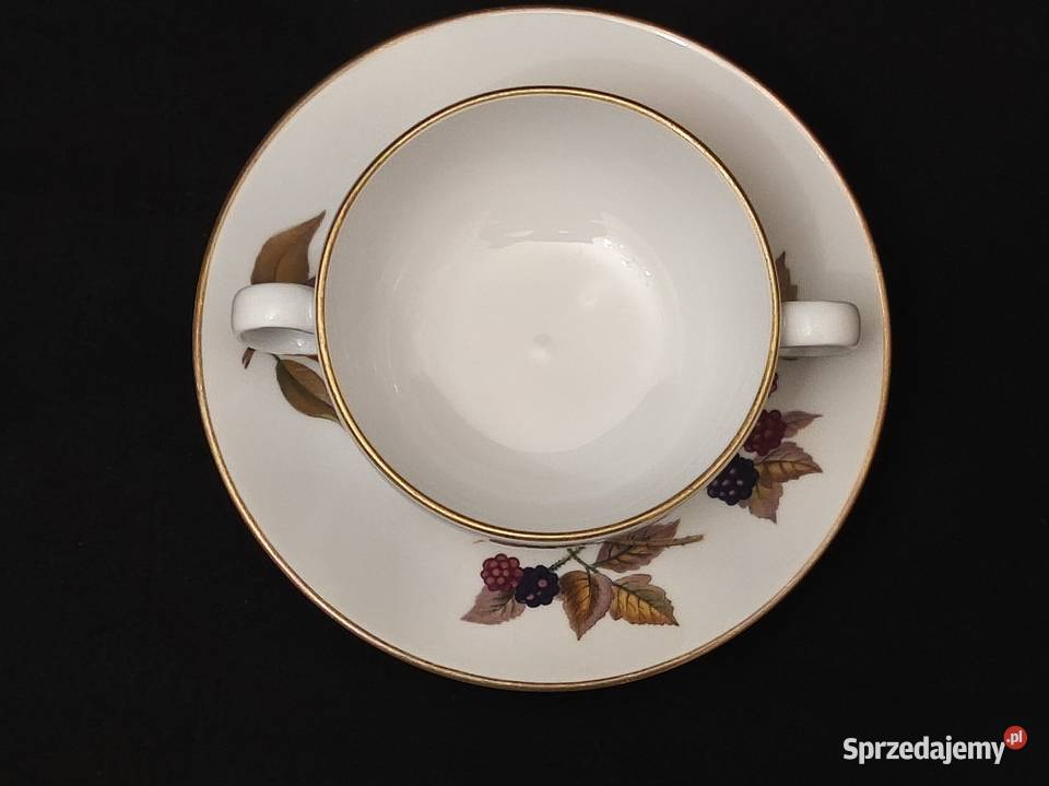 Bulionówka angielska Royal Worcester Evesham Chełm