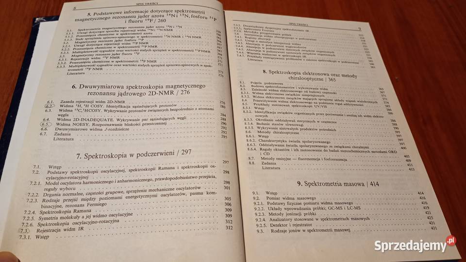 Metody spektroskopowe i ich zastosowanie do Gdańsk sprzedam