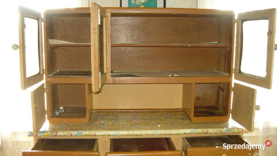 Kredens kuchenny stary drewniany Sokółka