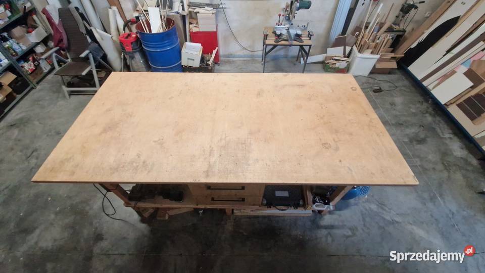 stół stolarski warsztatowy 250x125 drewno Rzeszów