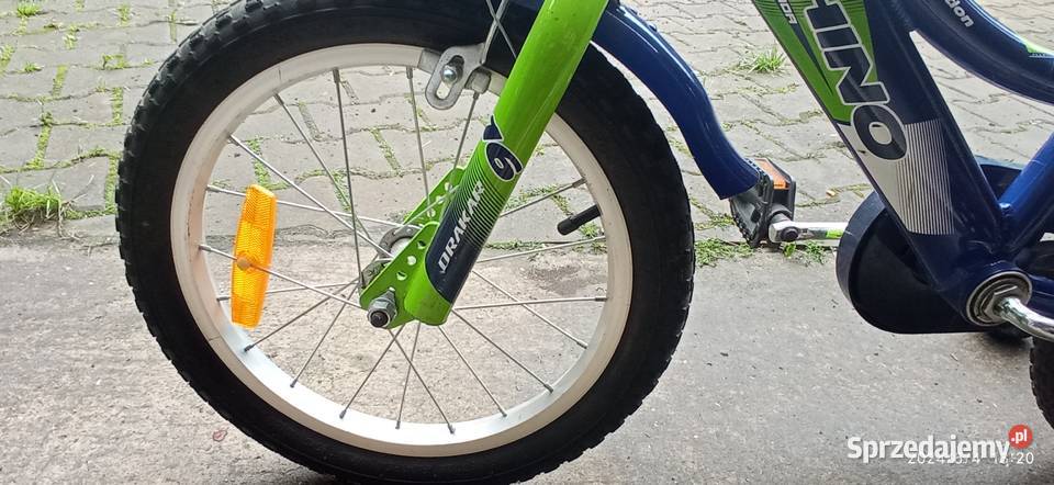 Markowy rower dziecka 16 z bocznymi kołami mazowieckie Szydłowiec