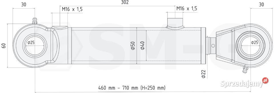 Polski SIŁOWNIK Hydrauliczny Tłok BIZON Osprzęt roboczy kujawsko-pomorskie