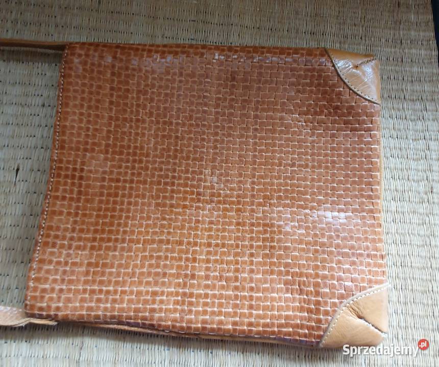 Włoska TOREBKA z naturalnej skóry plecionej Lublin
