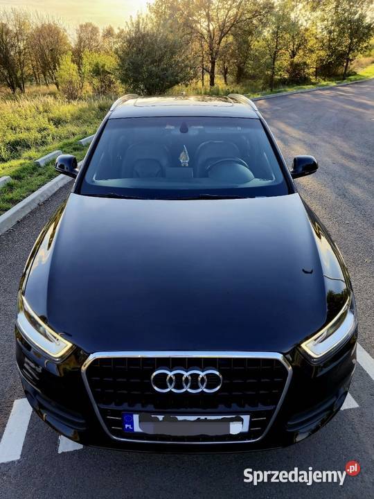 Audi Q3 20 220 automat tiptronic benzyna czarna komputer pokładowy dolnośląskie Wrocław