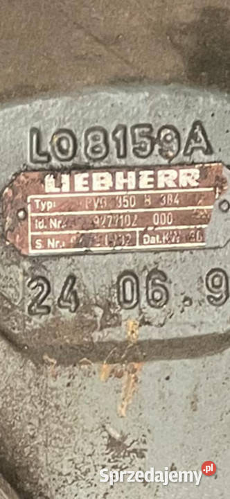 Przekładnia Liebherr PVG 350 B 384 Liebherr L564 Jastrzębniki