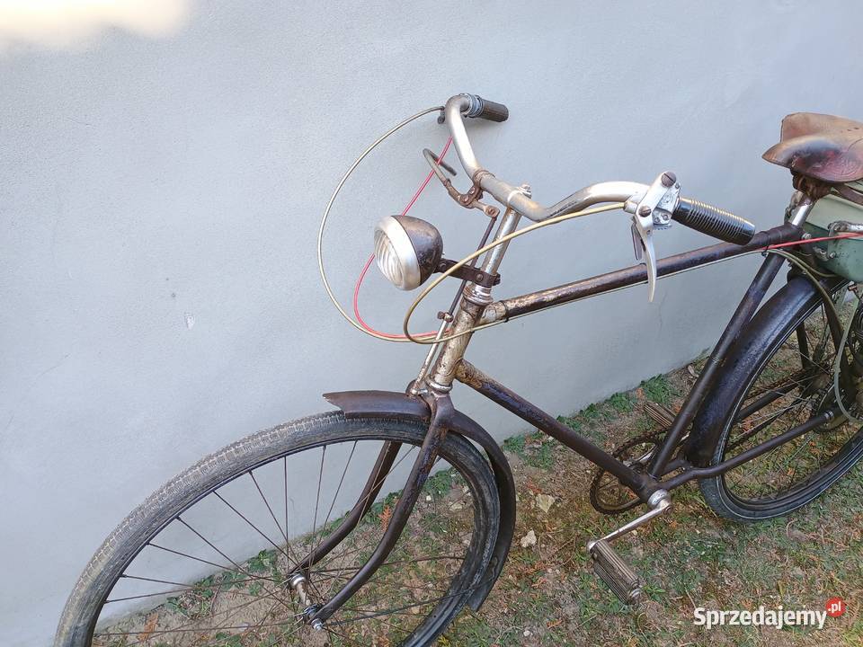 Rower z silnikiem Victoria FM38 zabytkowy Miejskie warmińsko-mazurskie Kurzętnik sprzedam