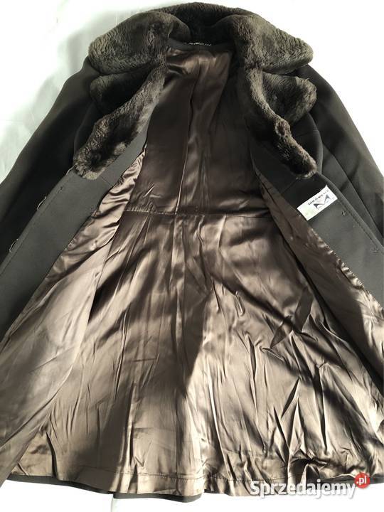 Płaszcz zimowy damski zamszowy TISSU France Kołobrzeg