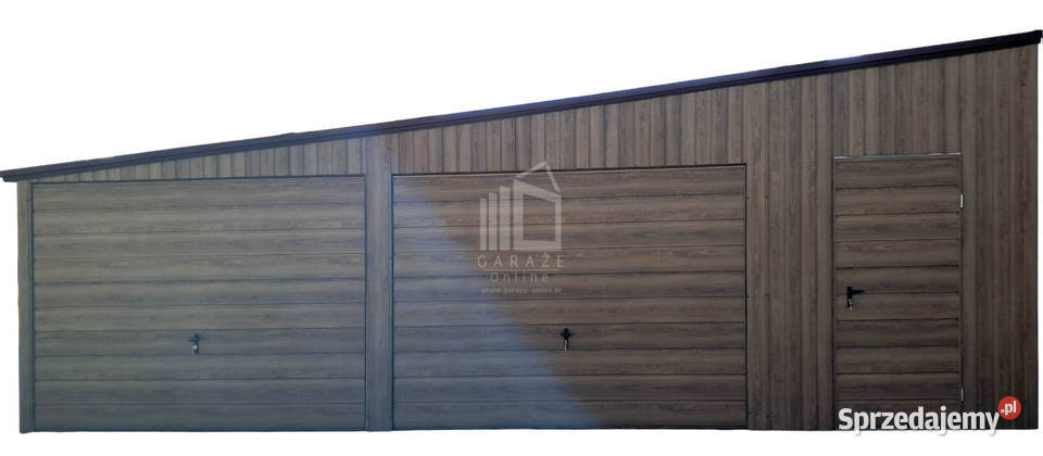 Garaż blaszany 8x6m 2x brama okno drzwi zachodniopomorskie Drawsko Pomorskie sprzedam