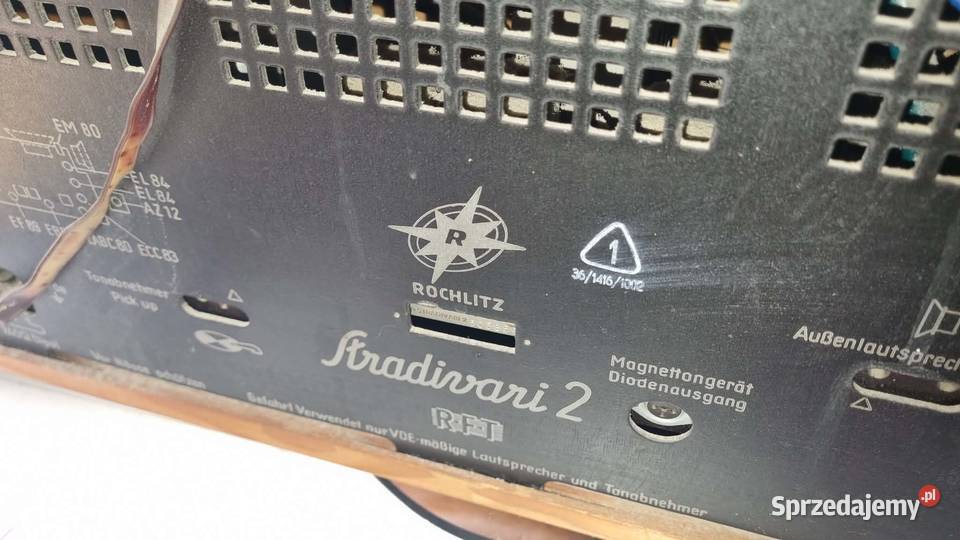 Radio lampowe RTF Rochlitz Stradivari 2 z Warta