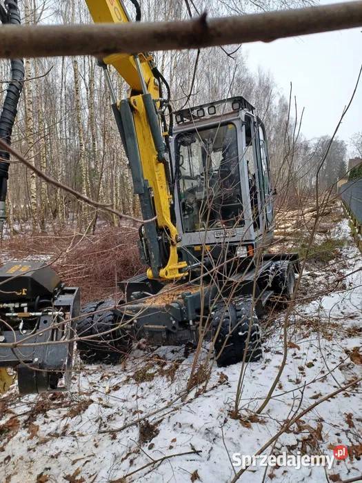 Głowica ścinkowa ARBRO 400S na koparkęciągnik Śniadówka