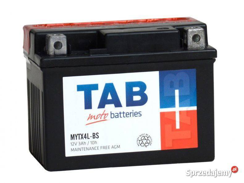 Akumulator motocyklowy TAB YTX4LBS MYTX4LBS 12V Toruń